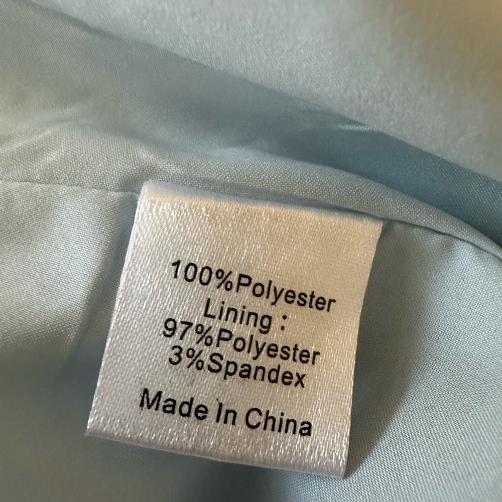 Tuckernuck Water's Edge Hydrangea Organza Palmerston Mini Dress Long Sleeve M - Picture 12 of 15